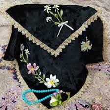 تصویر 3 از سجاده مخمل مشکی با تراکم بالا